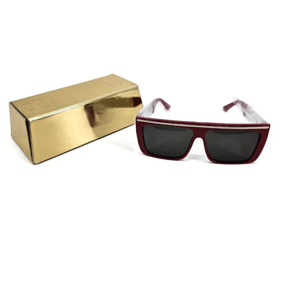 New Vintage Frames Company Corey Shapiro Love/Hate Sunglasses Red/Silver